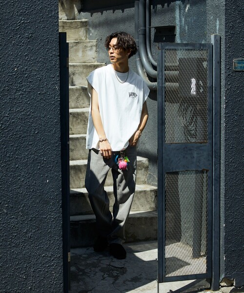 PUBLUX（パブリュクス）の「【PUBLUX/パブリュクス】バンドグラフィックノースリーブシャツ/バンドTシャツ/ワンポイント/ユニセックス【限定展開】（Tシャツ/カットソー・メンズ・ホワイト/ブラック/ブルーグリーン・SMALL/MEDIUM/LARGE）」の13枚目の写真