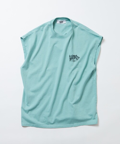 PUBLUX（パブリュクス）の「【PUBLUX/パブリュクス】バンドグラフィックノースリーブシャツ/バンドTシャツ/ワンポイント/ユニセックス【限定展開】（Tシャツ/カットソー・メンズ・ホワイト/ブラック/ブルーグリーン・SMALL/MEDIUM/LARGE）」の17枚目の写真