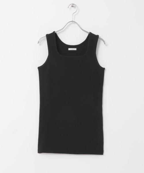 ITEMS URBANRESEARCH(アイテムズ アーバンリサーチ)の「リップルスクエアネックタンクトップ(タンクトップ・レディース・グレー系その他/ブラック/グリーン/ホワイト/オレンジ・FREE)」の11枚目の写真