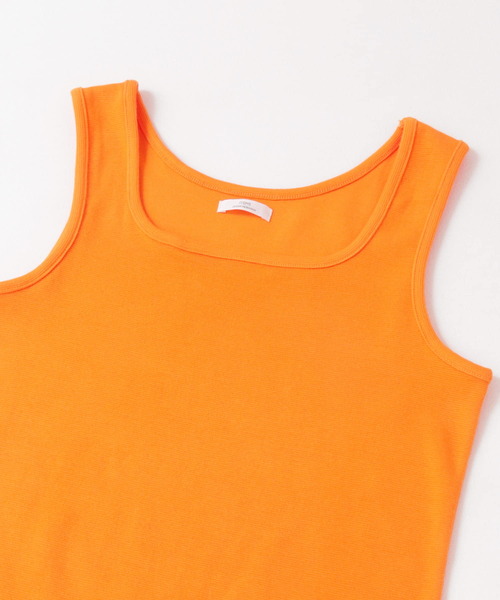 ITEMS URBANRESEARCH(アイテムズ アーバンリサーチ)の「リップルスクエアネックタンクトップ(タンクトップ・レディース・グレー系その他/ブラック/グリーン/ホワイト/オレンジ・FREE)」の15枚目の写真
