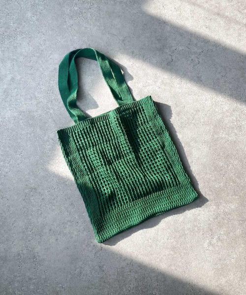 Chillfar（チルファー）の「メッシュトートバッグ（トートバッグ・レディース・グリーン/ブラック/アイボリー/パープル/オレンジ/ベージュ・FREE）」の12枚目の写真