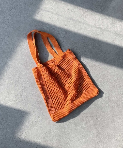 Chillfar（チルファー）の「メッシュトートバッグ（トートバッグ・レディース・グリーン/ブラック/アイボリー/パープル/オレンジ/ベージュ・FREE）」の14枚目の写真