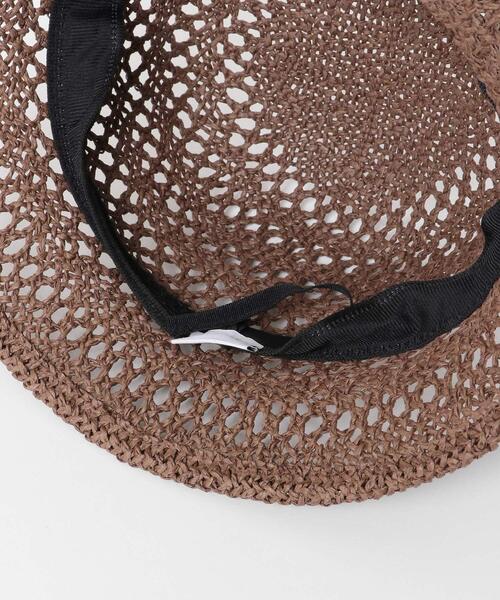 SMELLY（スメリー）の「スカシアミペーパーバケットハット（ハット・レディース・アイボリー/ブラウン/ベージュ・-）」の22枚目の写真