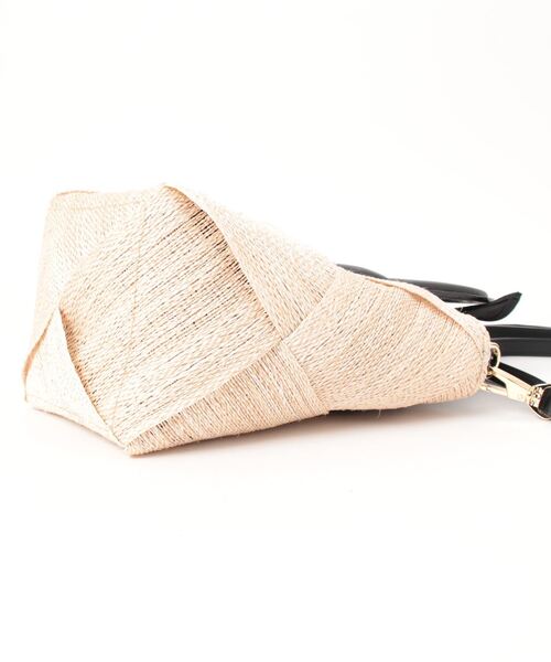 VIOLAd'ORO(ヴィオラドーロ)の「【VIOLAd'ORO|ヴィオラドーロ】MIRO-V8581アバカメッシュ・ホールハンドルカゴBAG(かごバッグ・レディース・ブラック・FREE)」の3枚目の写真