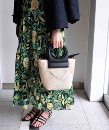 VIOLAd'ORO | 【VIOLAd'ORO｜ヴィオラドーロ】MIRO-V8581アバカメッシュ・ホールハンドルカゴBAG(かごバッグ)