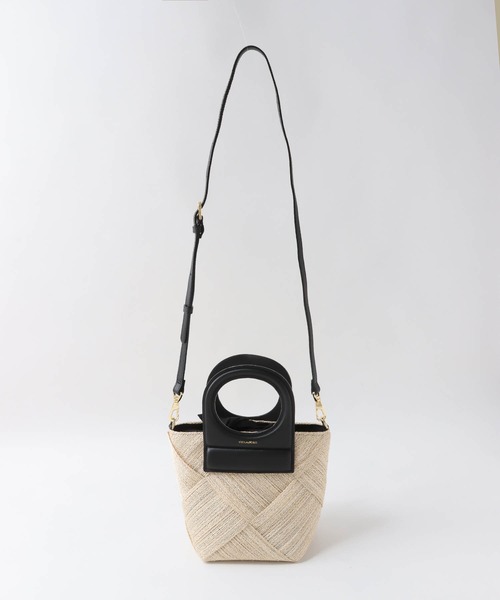 VIOLAd'ORO(ヴィオラドーロ)の「【VIOLAd'ORO|ヴィオラドーロ】MIRO-V8581アバカメッシュ・ホールハンドルカゴBAG(かごバッグ・レディース・ブラック・FREE)」の11枚目の写真