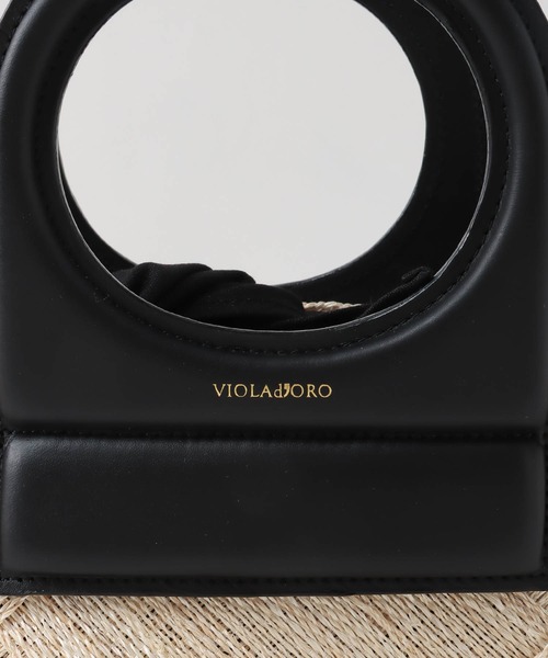 VIOLAd'ORO(ヴィオラドーロ)の「【VIOLAd'ORO|ヴィオラドーロ】MIRO-V8581アバカメッシュ・ホールハンドルカゴBAG(かごバッグ・レディース・ブラック・FREE)」の13枚目の写真