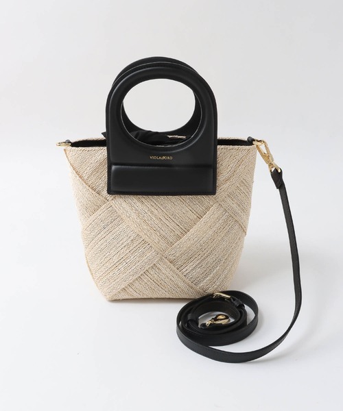 VIOLAd'ORO(ヴィオラドーロ)の「【VIOLAd'ORO|ヴィオラドーロ】MIRO-V8581アバカメッシュ・ホールハンドルカゴBAG(かごバッグ・レディース・ブラック・FREE)」の18枚目の写真