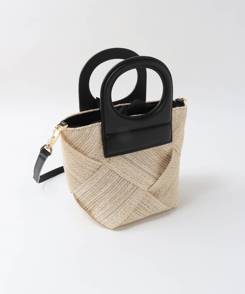 VIOLAd'ORO(ヴィオラドーロ)の「【VIOLAd'ORO|ヴィオラドーロ】MIRO-V8581アバカメッシュ・ホールハンドルカゴBAG(かごバッグ・レディース・ブラック・FREE)」の16枚目の写真