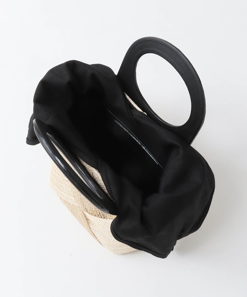 VIOLAd'ORO(ヴィオラドーロ)の「【VIOLAd'ORO|ヴィオラドーロ】MIRO-V8581アバカメッシュ・ホールハンドルカゴBAG(かごバッグ・レディース・ブラック・FREE)」の14枚目の写真