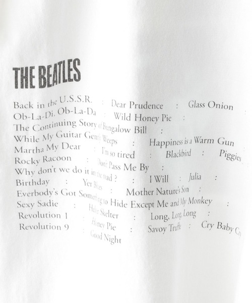 The Beatles(ザビートルズ)の「THE BEATLES/ザ・ビートルズ BIG T(Tシャツ/カットソー・レディース・ホワイト/ブラック系1/ブラック系2・FREE)」の18枚目の写真
