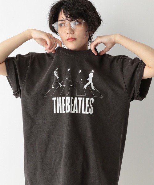 The Beatles(ザビートルズ)の「THE BEATLES/ザ・ビートルズ BIG T(Tシャツ/カットソー・レディース・ホワイト/ブラック系1/ブラック系2・FREE)」の20枚目の写真