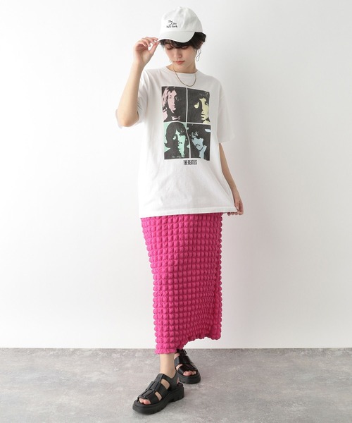 The Beatles(ザビートルズ)の「THE BEATLES/ザ・ビートルズ BIG T(Tシャツ/カットソー・レディース・ホワイト/ブラック系1/ブラック系2・FREE)」の12枚目の写真