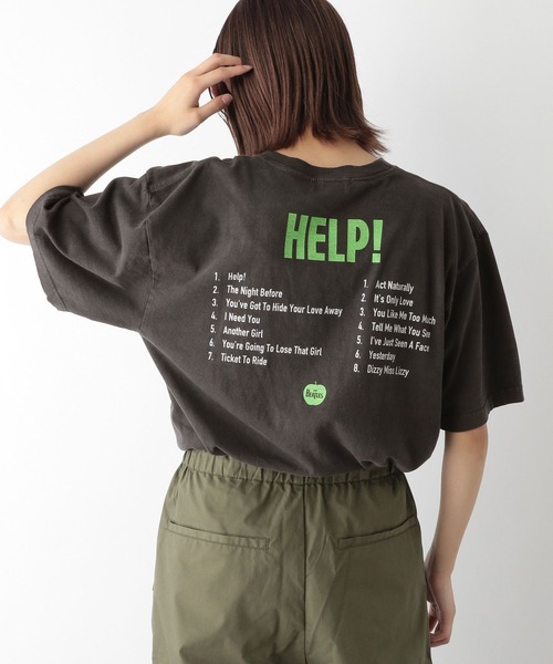 The Beatles(ザビートルズ)の「THE BEATLES/ザ・ビートルズ BIG T(Tシャツ/カットソー・レディース・ホワイト/ブラック系1/ブラック系2・FREE)」の10枚目の写真