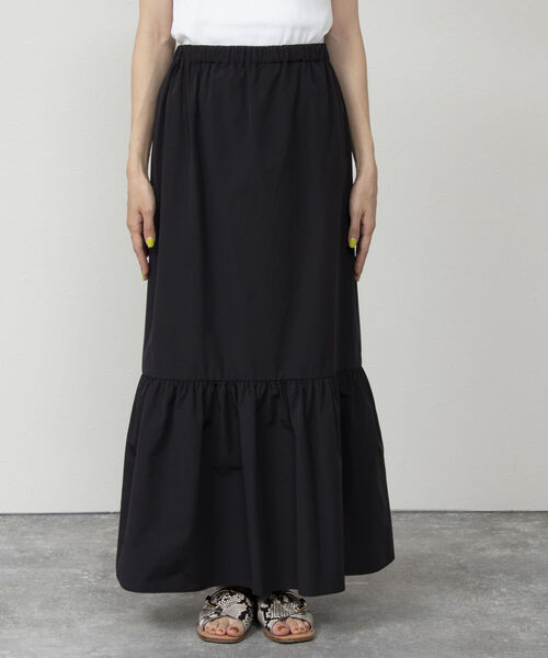 NOLLEY’S（ノーリーズ）の「ハイカウントブロードティアードマルチWAYスカート（スカート・レディース・ブラック/ベージュ/パープル・1/2）」の14枚目の写真