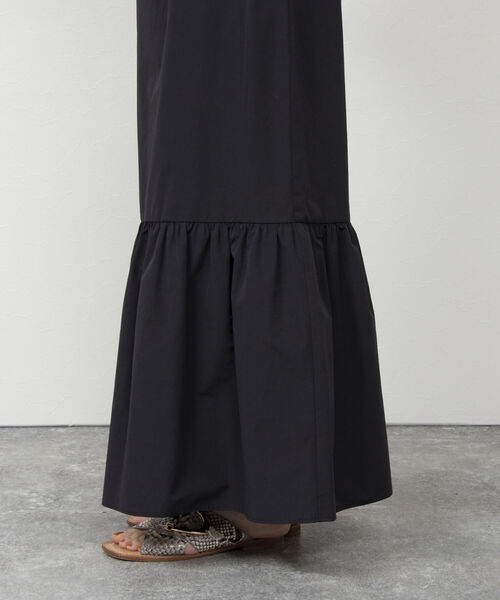 NOLLEY’S（ノーリーズ）の「ハイカウントブロードティアードマルチWAYスカート（スカート・レディース・ブラック/ベージュ/パープル・1/2）」の6枚目の写真