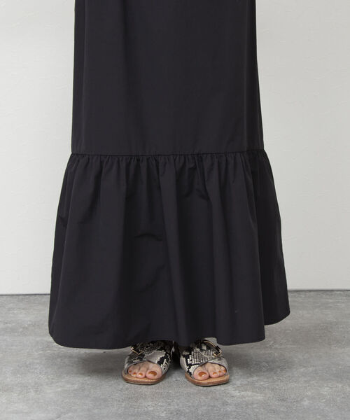 NOLLEY’S（ノーリーズ）の「ハイカウントブロードティアードマルチWAYスカート（スカート・レディース・ブラック/ベージュ/パープル・1/2）」の15枚目の写真