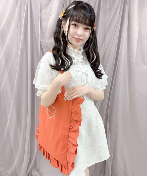セール】ROJITA推し活フリルトートバック（トートバッグ