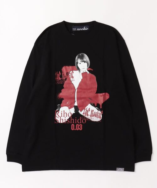 Nookie(Nookie)の「【THE nookie LOVE Riho Shishido】PORTRAIT L/S TEE(Tシャツ/カットソー・メンズ・ブラック・LARGE/MEDIUM)」の1枚目の写真