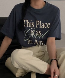 レタリングプリントTee