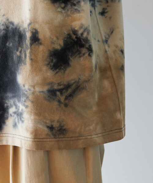 Ridingmania（ライディングマニア）の「【Ridingmania/ライディングマニア】ブランドロゴ/タイダイ染めTシャツ（Tシャツ/カットソー・メンズ・ベージュ/パープル・MEDIUM/LARGE）」の21枚目の写真