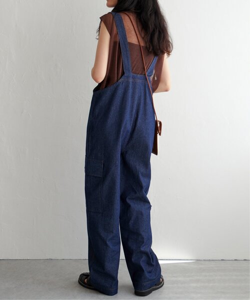 VENCEEXCHANGE（ヴァンスエクスチェンジ）の「ライトオンスデニムサロペット（サロペット/オーバーオール・レディース・ブルー/ブラック/ホワイト・FREE）」の16枚目の写真