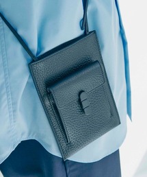 TRION（トライオン）の「TOMOE トモエ レザー マルチサコッシュ スマホポーチ ミニショルダーバッグ ポシェット（ショルダーバッグ）」