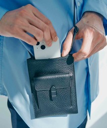 TRION（トライオン）の「TOMOE トモエ レザー マルチサコッシュ スマホポーチ ミニショルダーバッグ ポシェット（ショルダーバッグ）」