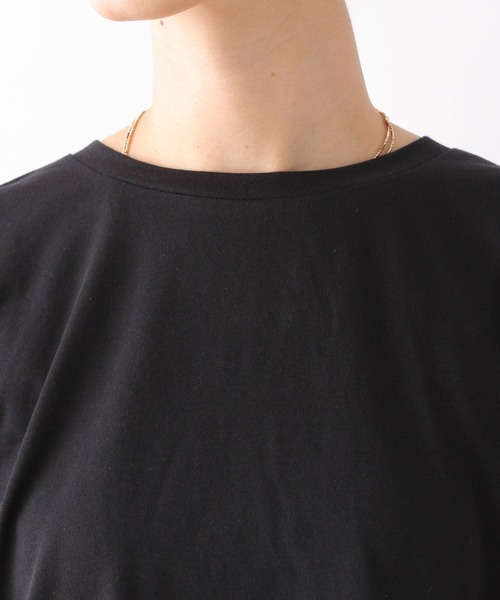 LEPSIM（レプシィム）の「バックシャーリングフレンチスリーブプルオーバー　906308（Tシャツ/カットソー・レディース・ブラック/ライトグリーン・FREE）」の18枚目の写真