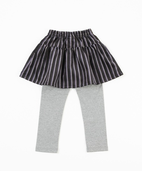 trois lapins kp（トロワラパンケーピー）の「ストライプ柄スカッツ(100~140cm)（スカート・キッズ・グリーン/ブラック・120cm/130cm/140cm/110cm/100cm）」の11枚目の写真