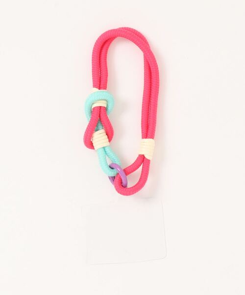 macaroni edge（マカロニエッジ）の「〈macaroni edge/マカロニエッジ〉カラフルショート スマホストラップ 5.0mm ロープ（スマホグッズ・レディース・ミント/ライトパープル/オレンジ系2/ピンク/ブラック×ホワイト/ピンク系/オレンジ系/ベビーピンク/ホワイト×グリーン/ホワイト×レッド・FREE）」の19枚目の写真