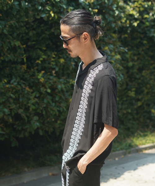 【セール】SS SHIRT/BANKS(バンクス)セットアップ対応ルードスタイルデザインリラックスサイジングレーヨン半袖オープンカラーシャツ（シャツ/ブラウス）｜BANKS（バンクス） pattayablatt.com