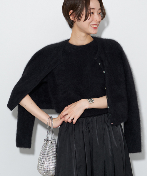 plage Cashmere Mix Fur カーディガン plage（プラージュ）の「Cashmere Mix Fur カーディガン