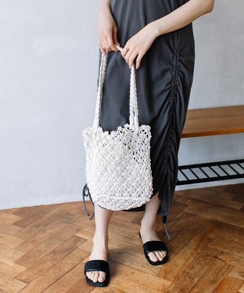 Flugge(フラッジー)の「crochet bag/クロシェバッグ(ハンドバッグ・レディース・アイボリー・FREE)」の1枚目の写真
