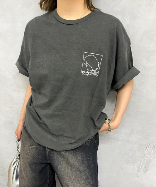 TOKYOGIRL（トーキョーガール）の「《ZOZO限定》TOKYO GIRLビッグTEE（Tシャツ/カットソー・レディース・チャコールグレー/ホワイト/ネイビー/ブラック・FREE）」の5枚目の写真