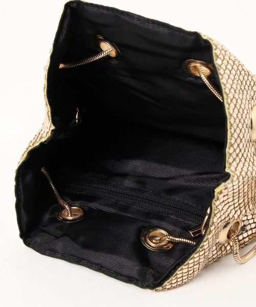 DouDou（ドゥドゥ）の「【リバイバルアイテム】メタルチェーンポシェット（ショルダーバッグ・レディース・シルバー/ゴールド・FREE）」の5枚目の写真