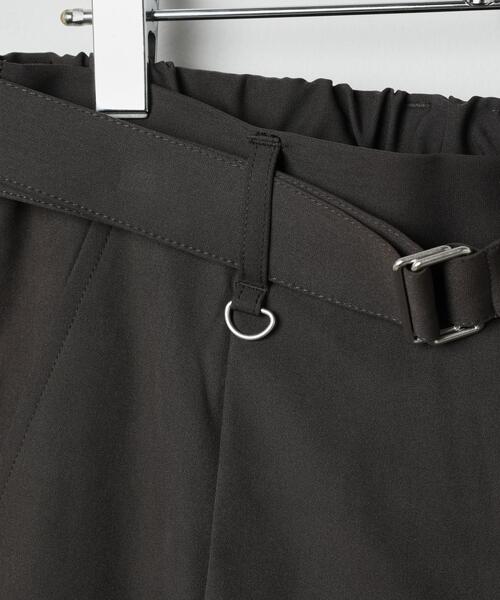 LUCY(ルーシー)の「LUCY/【セットアップ】トロミベルト付きワイドスラックス(スラックス・メンズ・ブラウン/ダークグレー/ブルー/ブラック・LARGE/MEDIUM)」の8枚目の写真