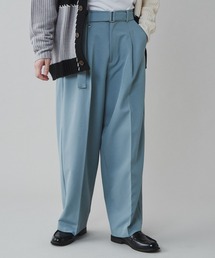 LUCY | LUCY/【セットアップ】トロミベルト付きワイドスラックス(スラックス)