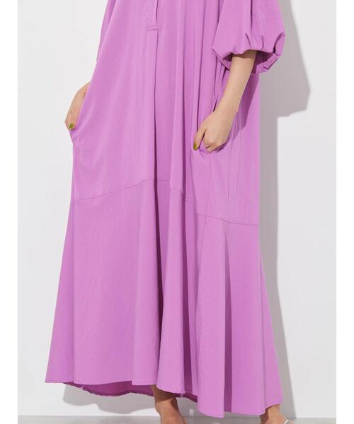 AMERICAN HOLIC(アメリカンホリック)の「袖バルーンペプラムワンピース(ワンピース・レディース・ピンク/ブラック・M/L)」の17枚目の写真