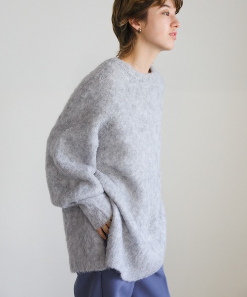 ニット セーター モヘアタッチ2WAYオーバーニット レディース モヘアタッチ2WAYオーバーニット（ニット/セーター）｜select