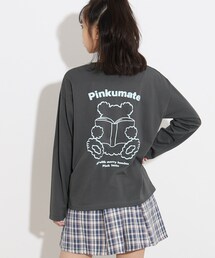 PINK-latte | ◆【130cm/165cmサイズあり】ラテクマロンT(Tシャツ/カットソー)