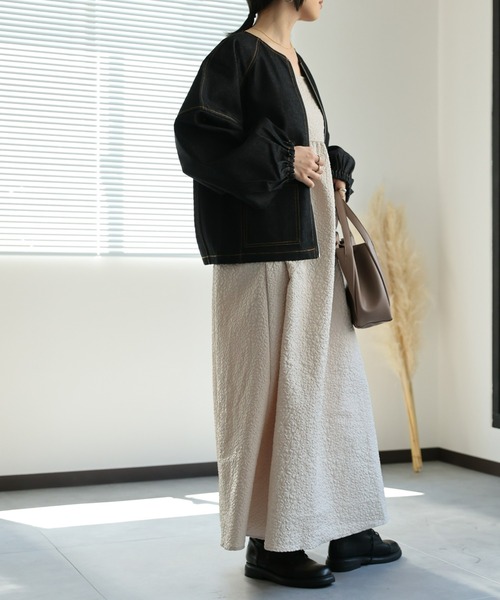 美品　ガーリッシュ ランタンデニムジャケット St.cecilia ランタンデニムジャケット – GIRLISH