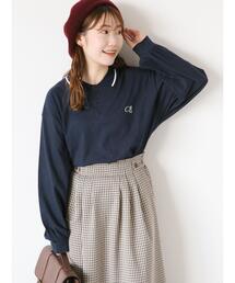 ehka sopo | ワンポイントポロシャツ(Tシャツ/カットソー)