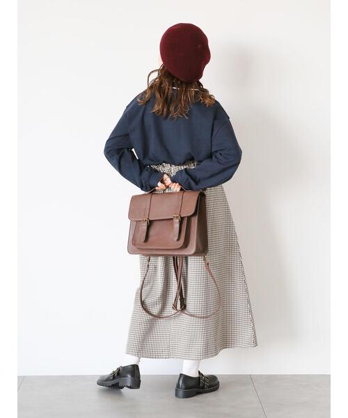 ehka sopo（エヘカソポ）の「ワンポイントポロシャツ（Tシャツ/カットソー・レディース・ネイビー/キナリ/グリーン・F）」の13枚目の写真