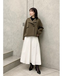 【着回し抜群】ポンチショートコート