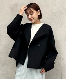 【着回し抜群】ポンチショートコート