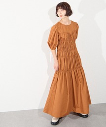 シャーリングドレス【ELLEgirl/エル ガール】