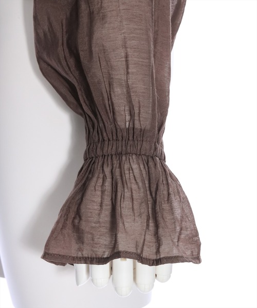 clear（クリア）の「リボンボレロブラウス＆キャミソールセット（カーディガン/ボレロ・レディース・ブラウン/ベージュ/ブラック/アイボリー・F）」の12枚目の写真