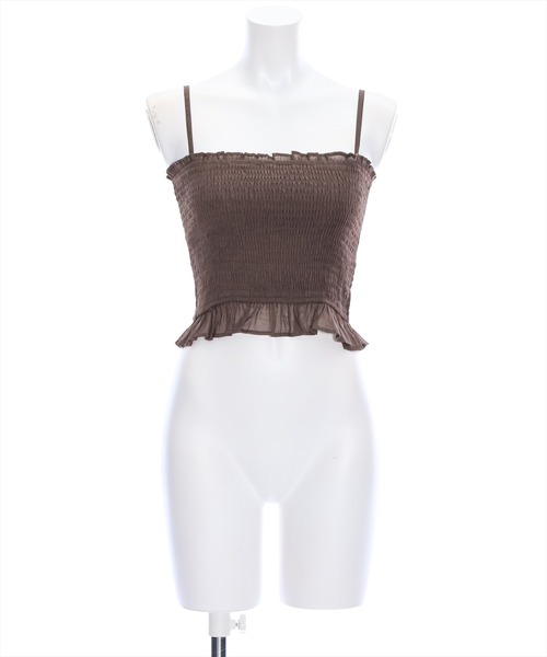 clear（クリア）の「リボンボレロブラウス＆キャミソールセット（カーディガン/ボレロ・レディース・ブラウン/ベージュ/ブラック/アイボリー・F）」の9枚目の写真