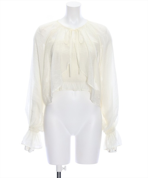 clear（クリア）の「リボンボレロブラウス＆キャミソールセット（カーディガン/ボレロ・レディース・ブラウン/ベージュ/ブラック/アイボリー・F）」の21枚目の写真